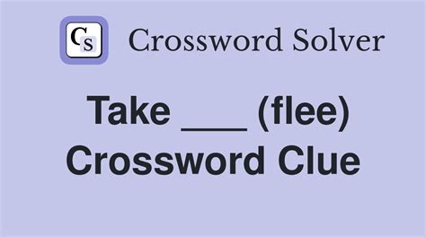 flee crossword clue 6 letters